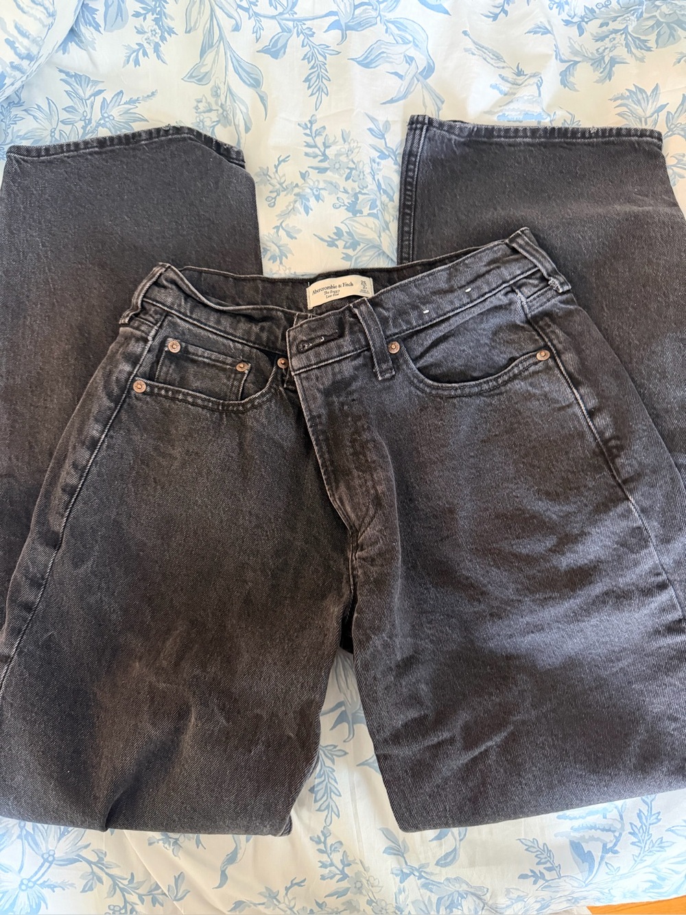 Abercrombie & Fitch Washed Black Jeans